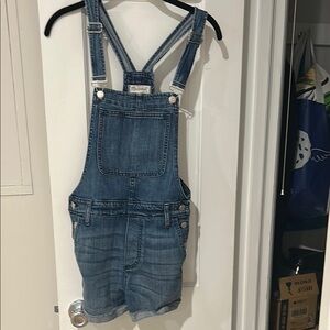 Madewell Denim Short Overalls S